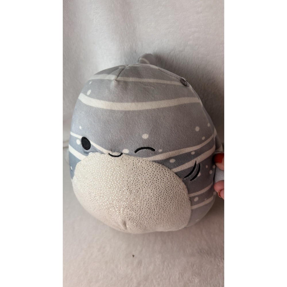 Squishmallows Sachie The Winking Gray Whale Shark 8" Plush Sparkle Belly 2021